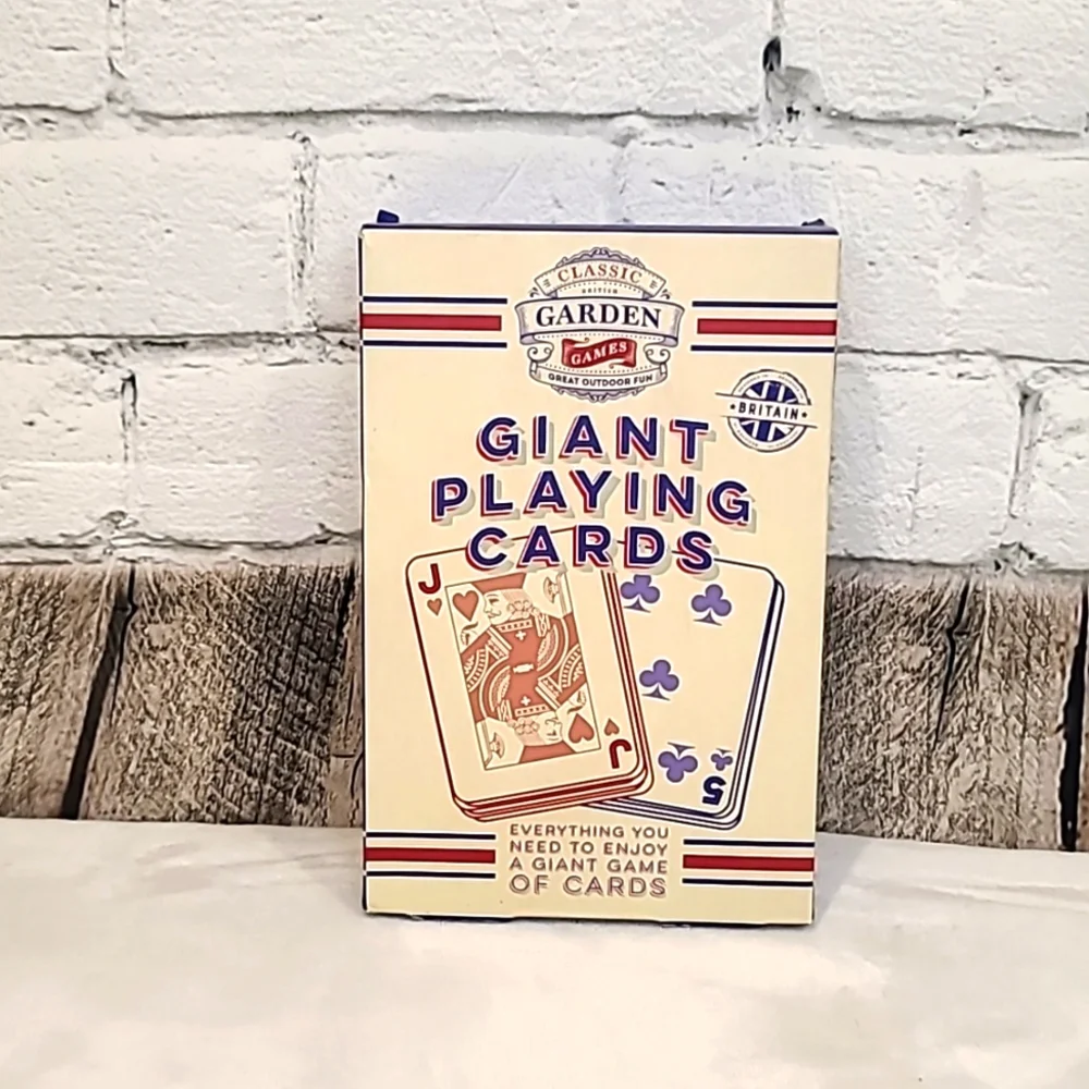 Professor Puzzle Giant/Large Playing Card Travel/Outdoor Picnic Game - NIB/NWT